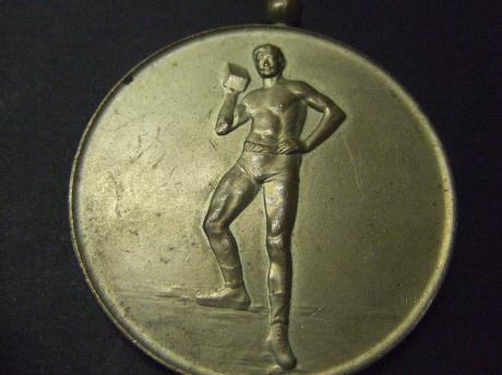 Kogelstoten atletiek 2e prijs 1927